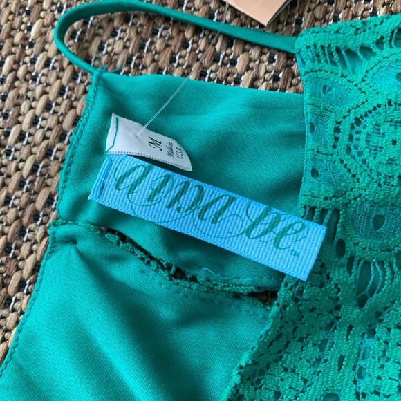 Francesca Collection Halter Mini Lace Dress - Picture 3 of 5